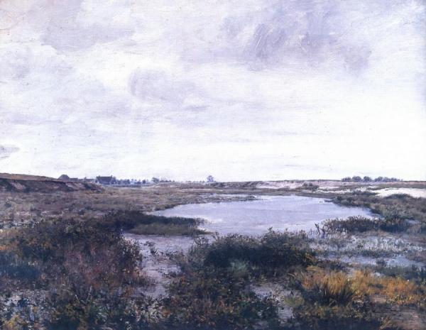 A Marshy Land - Near The Lake Rozmberk by František Kaván