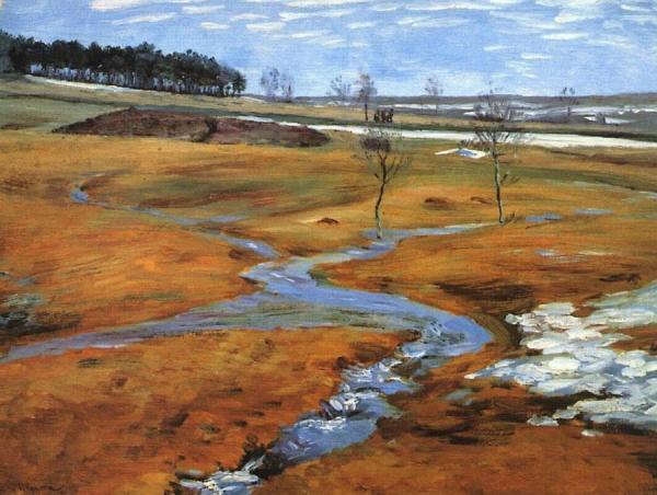 A Thaw At Vítanov by František Kaván