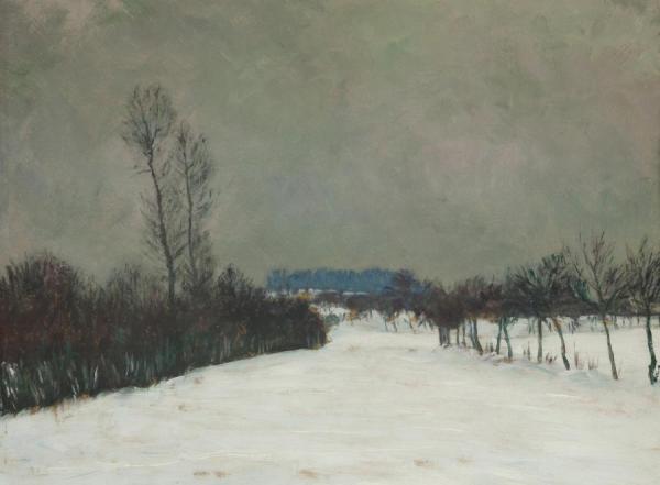 A Winter Landscape by František Kaván