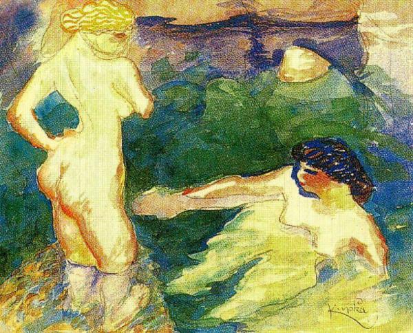 Bathers by Frantisek Kupka Oil Painting Reproductions
