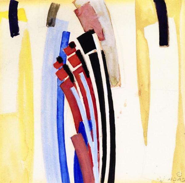 Plans Par Courbes (study) by Frantisek Kupka