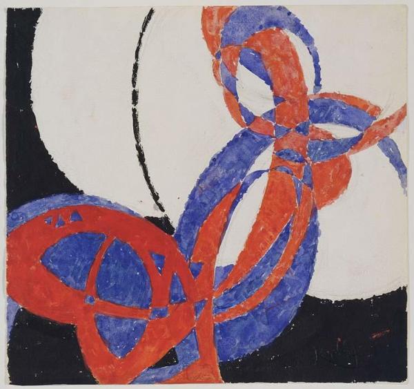 Replica Of Fugue In Two Colors: Amorpha by Frantisek Kupka