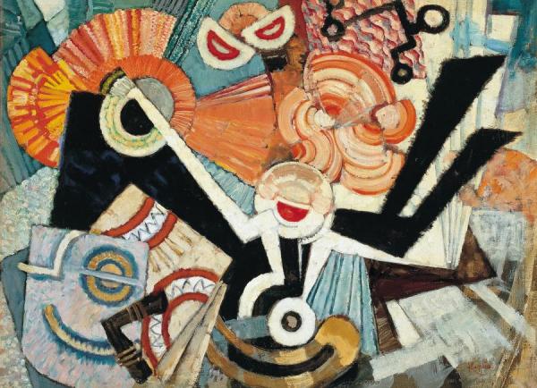 Syncopated Backing (staccato),ca. 1928-1930 by Frantisek Kupka Oil Painting Reproductions