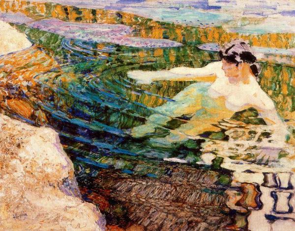 Water. The Bather by Frantisek Kupka