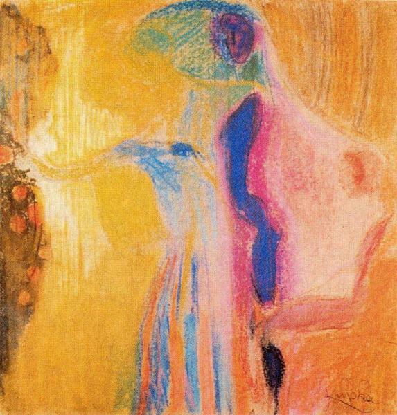 Woman Picking Flowers by Frantisek Kupka Oil Painting Reproductions