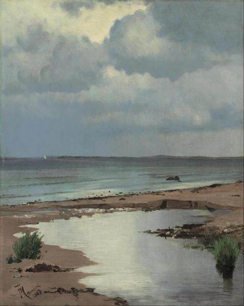 From The Beach At Hornbak by Frants Henningsen