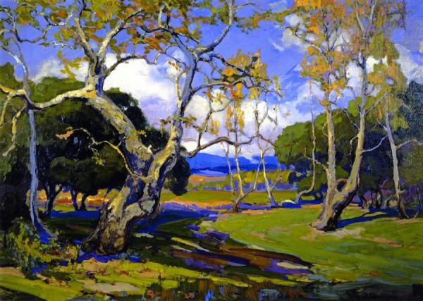 A California Woodland by Franz Bischoff