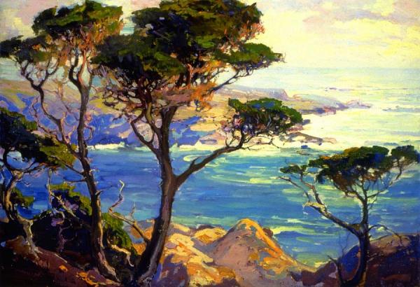 A Lonely Headland, Point Lobos by Franz Bischoff