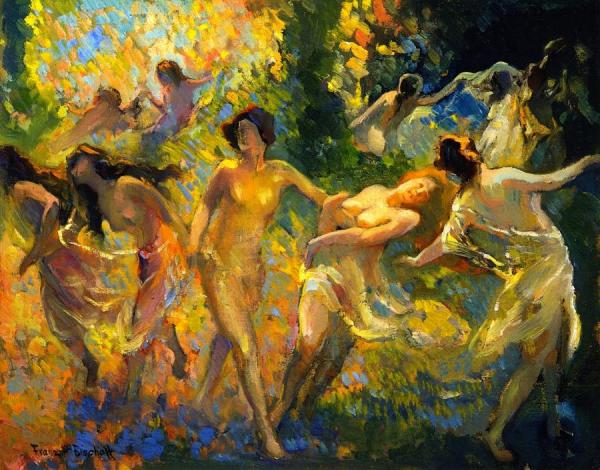 Dancing Women by Franz Bischoff
