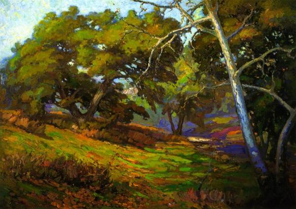 In The Shade Of The Arroyo by Franz Bischoff