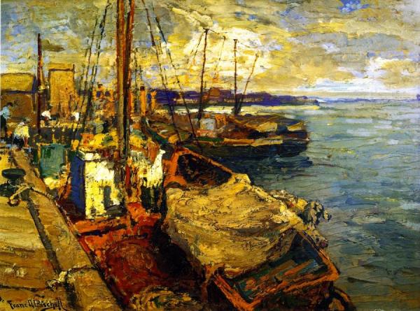 Japanese Fishing Boats by Franz Bischoff