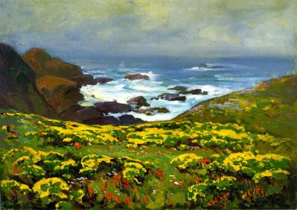 Morning Mist, Monterey Coast by Franz Bischoff