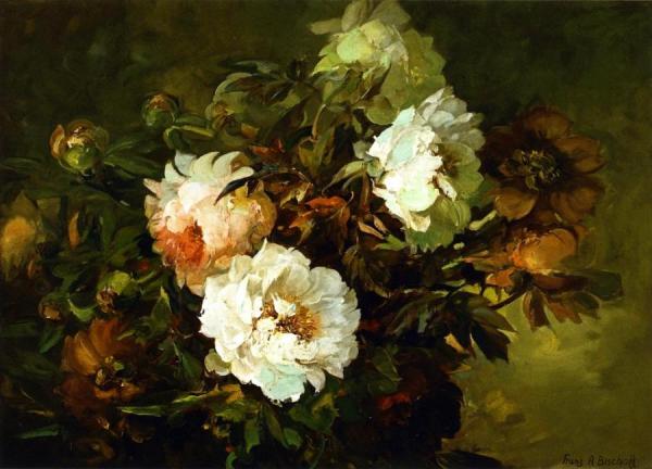 Peonies by Franz Bischoff