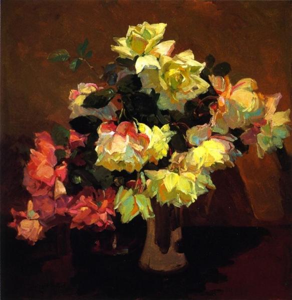 Roses by Franz Bischoff
