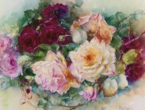 Roses by Franz Bischoff