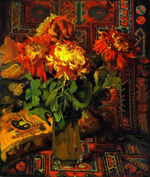 Spider Mums by Franz Bischoff