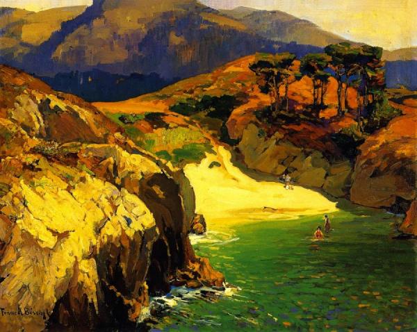 The Emerald Cove, Carmel by Franz Bischoff
