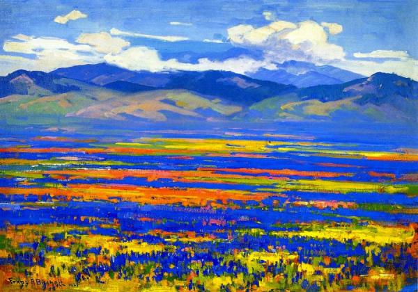 The Vale In Bunting by Franz Bischoff