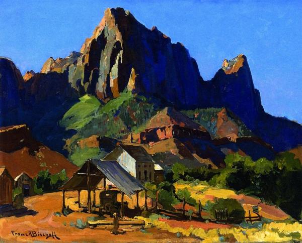 The Watchman, Zion National Park, Utah by Franz Bischoff