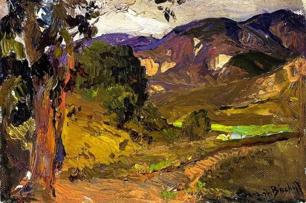 Valley Scene by Franz Bischoff