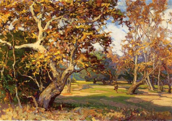 View Of The Arroyo Seco From The Artist's Studio by Franz Bischoff