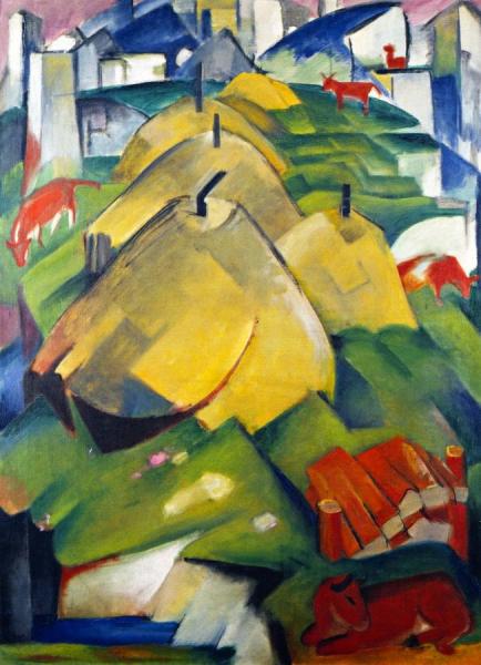 Alpine Scene by Franz Marc