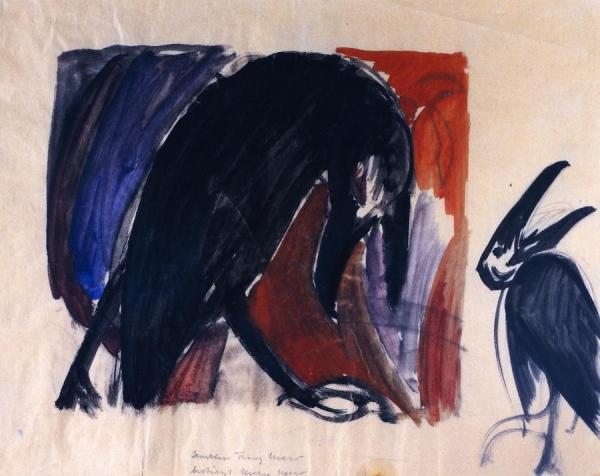 Black Birds by Franz Marc