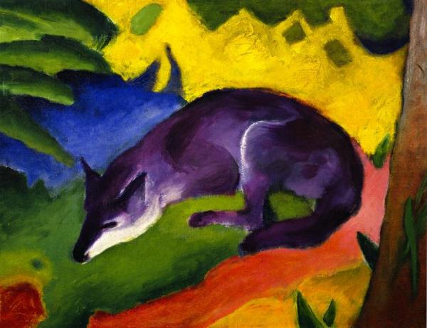 Franz Marc Blue-black Fox