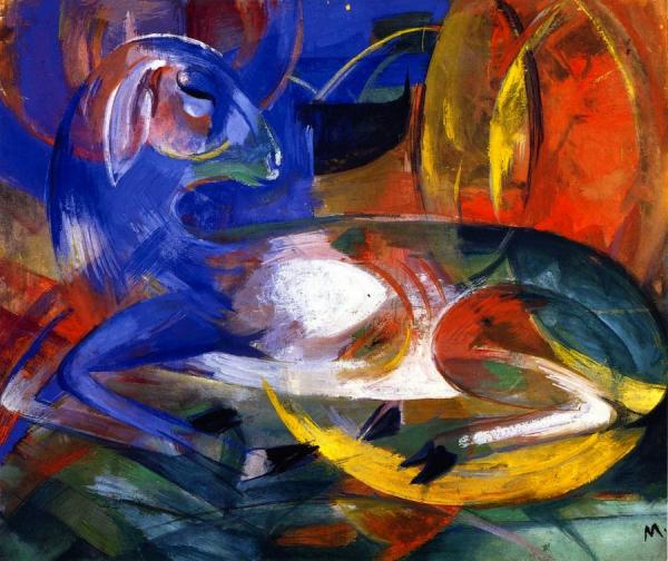Blue Lamb by Franz Marc