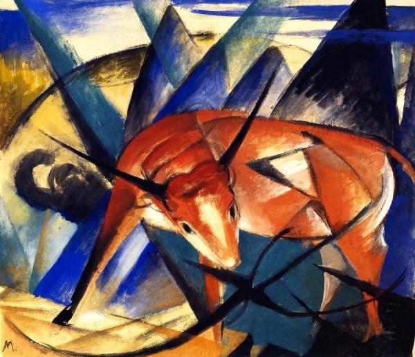 Bull by Franz Marc