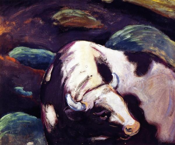 Bull by Franz Marc
