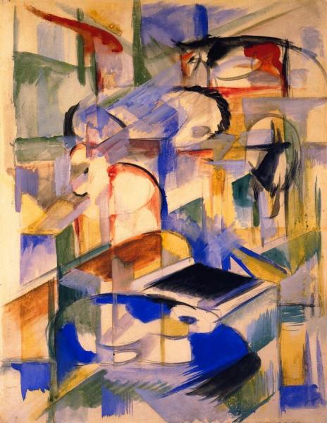 Composition Of Animals by Franz Marc