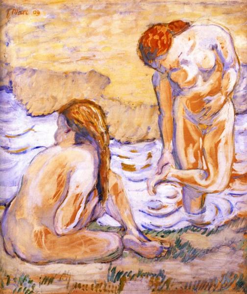Composition With Nudes Ii by Franz Marc