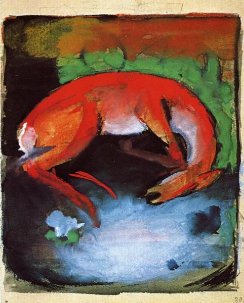 Dead Deer by Franz Marc