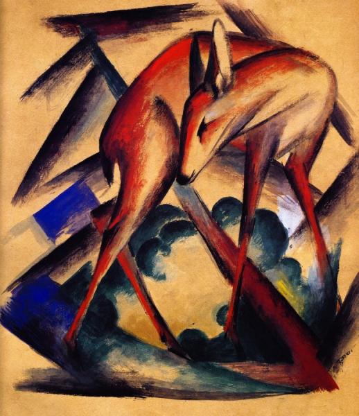 Deer by Franz Marc