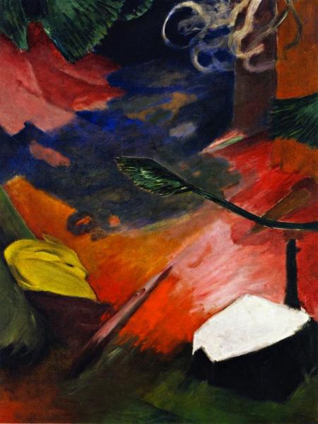 Deer In Forest I by Franz Marc