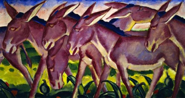 Donkey Frieze by Franz Marc