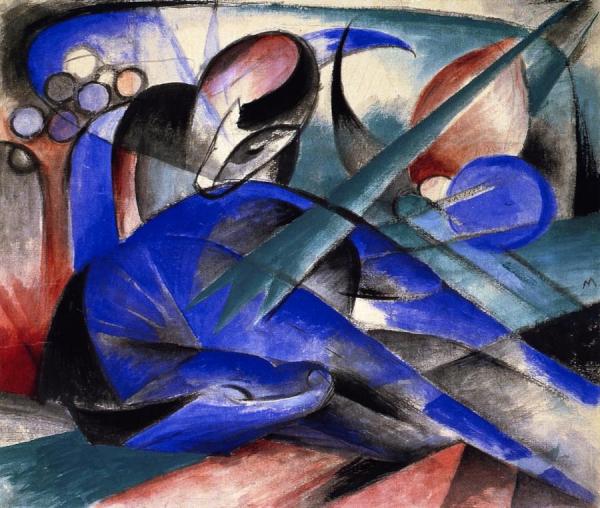 Dreaming Horses by Franz Marc