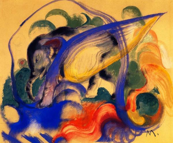 Fabulous Beast by Franz Marc