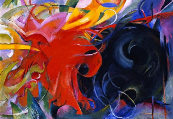 Fighting Forms by Franz Marc