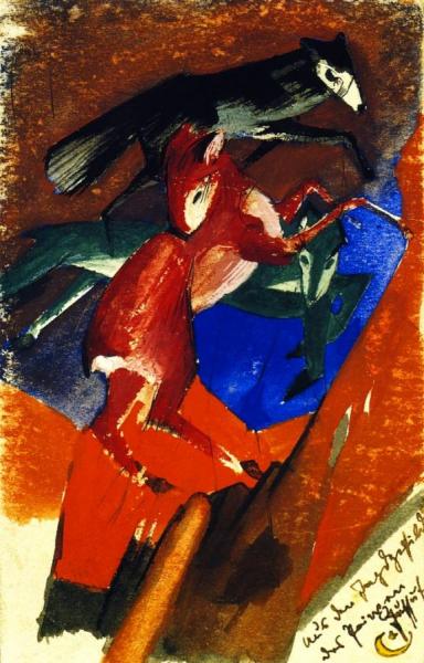 From The Hunting Fields Of Prince Jussuff by Franz Marc