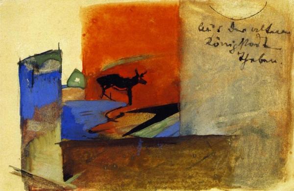 From The Royal Town Of Thebes by Franz Marc