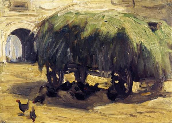 Hay Wagon by Franz Marc