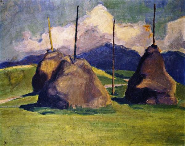 Haystacks by Franz Marc