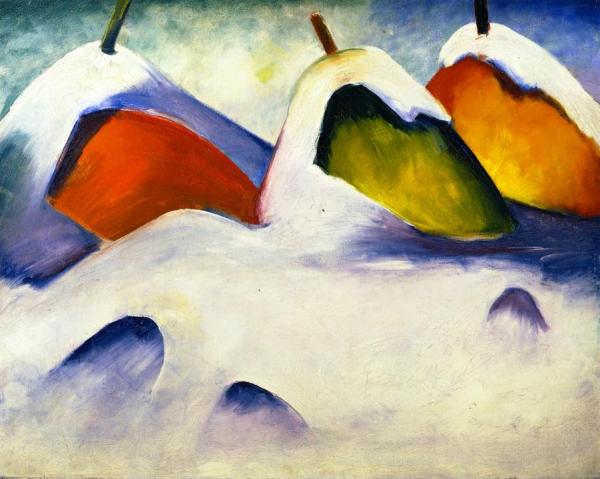 Haystacks In The Snow by Franz Marc