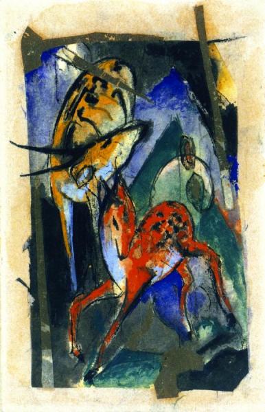 Ibexes by Franz Marc