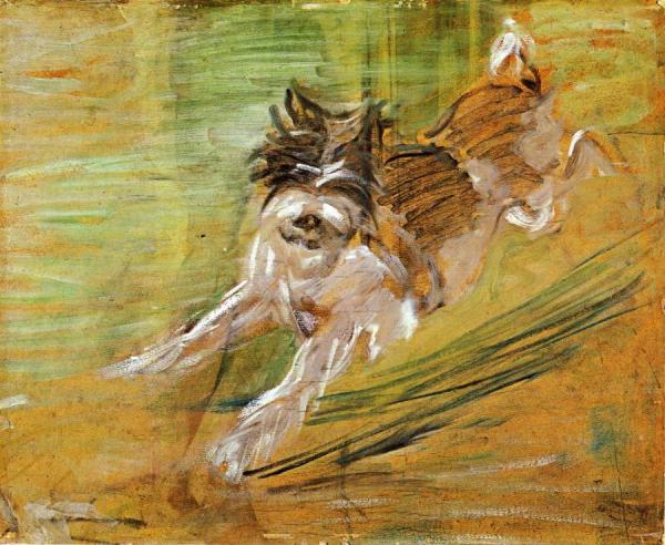 Jumping Dog "schlick" by Franz Marc