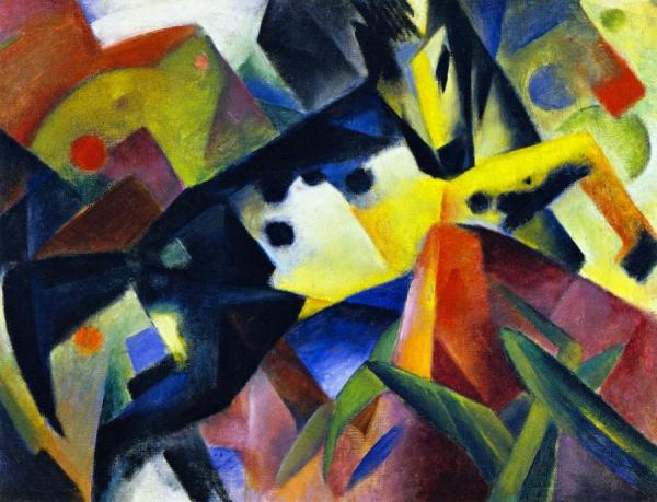 Jumping Horse by Franz Marc