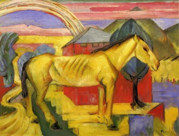 Long Yellow Horse by Franz Marc