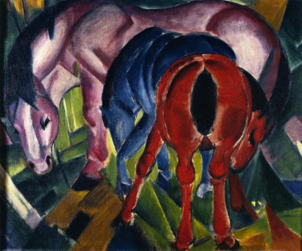 Mare With Foals by Franz Marc